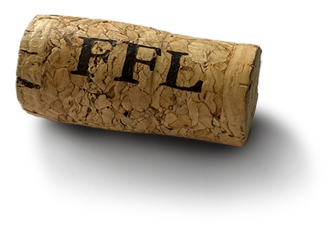 Cork with initials FFL for "Friends For Life"